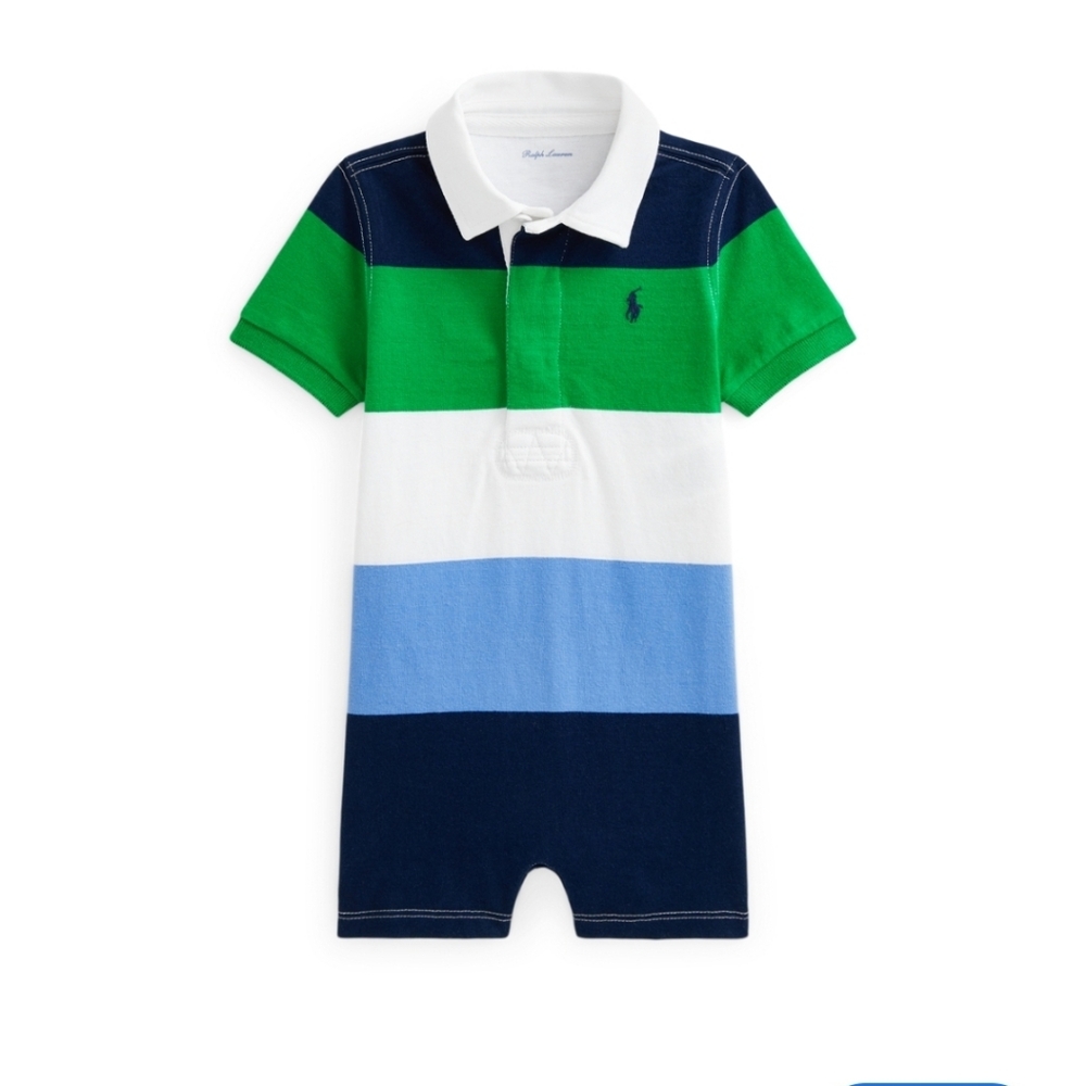 Striped Cotton Rugby Shortall 24 months
